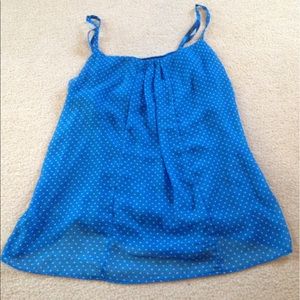 5/$5 Blue polka dot tank
